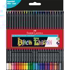 Fargeblyanter i etui Black Edition 24 stk. Faber-Castell