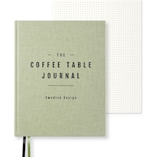 Coffe Table Journal Clean 25,5 x 20 cm Green Leaf 256 sivua Paperstyle
