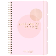 Burde Kalender 20-21 Life Planner, Pink, A6