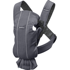 Bärsele Mini, Antracitgrå Mesh, BabyBjörn