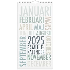 Familjekalender 2025 TrendArt Burde