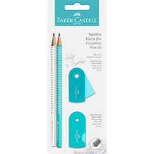 Faber-Castell Skriv-set, Sparkle, Turkos/Vit