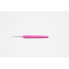 Virkkuukoukku, nro 2,5, Pit. 13,3 cm, koko 2,5 mm, vaaleanpunainen, 1 kpl