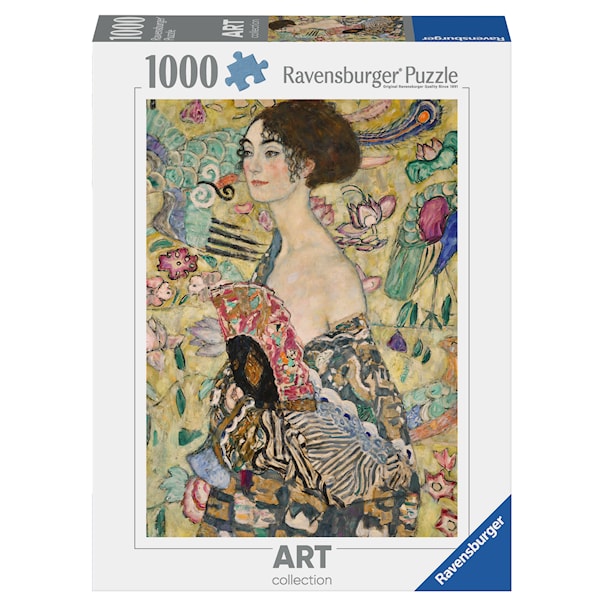 Puslespill 1000 Dame med Vifte Ravensburger