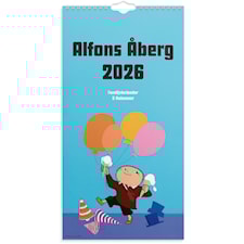 Familjekalender 2026 Alfons Åberg 220x430 mm Burde
