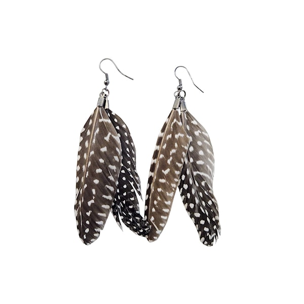 Øredobber Drama Feather Ear, Dotty