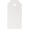 Manillamerker, hvit, str. 5x10 cm, glitter, 300 g, 15 stk./ 1 pk.