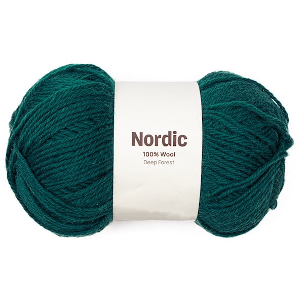 Nordic 100% ull 100 gr Urskog Dk mørkegrønn A841 Adlibris