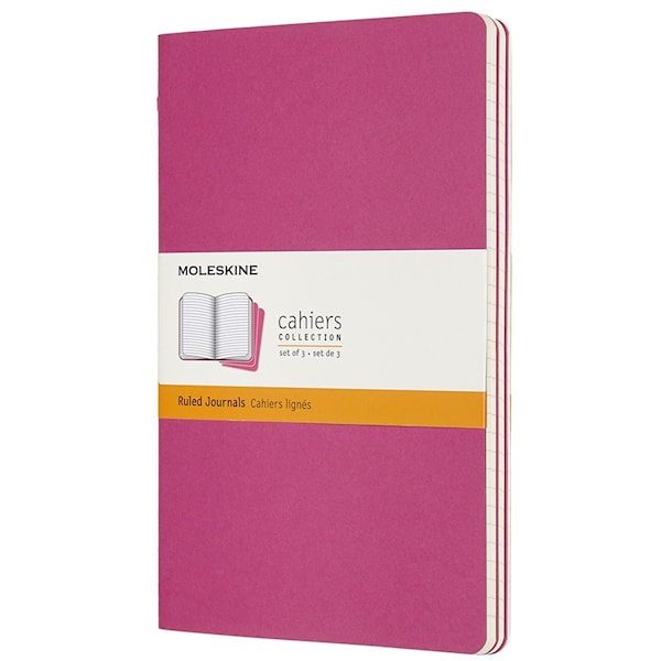 Cahier Journal Blank Large Pink 3-pakke Moleskine