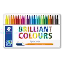 Triplus® color 30 kpl metallilaatikossa Staedtler 1 mm kuituterä