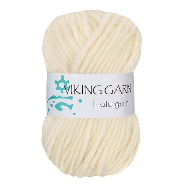 Naturgarn 50 g Naturhvit 600 Viking Garn