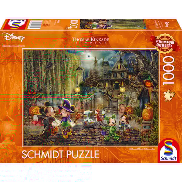 Puslespill Disney Mickey & Minnie Halloween Fun 1000 brikker Schmidt