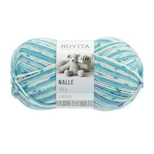 Novita Nalle Garden Garn Ullmix 100 g lilla-naturhvit 830