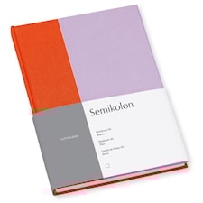 Anteckningbok Cutting Edge A5 Blank Tangerine/Lavender Semikolon