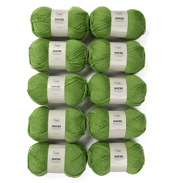 10-pack Socki Garn Enfärgat Ullmix 100 g Adlibris