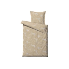 Södahl Modern rose Påslakanset Bomullssatin 150x210 + 50x60 cm Natur