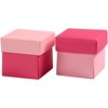 Brett-selv-eske, rosa/pink, str. 5,5x5,5 cm, 250 g, 10 stk./ 1 pk.
