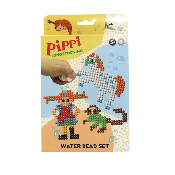 Pippi Langstrømpe Vannperler -  Perler & Perlebrett - Plast