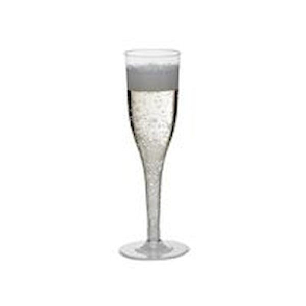 Plastglas Champagne med Lös Fot 13,5 cl 12 st