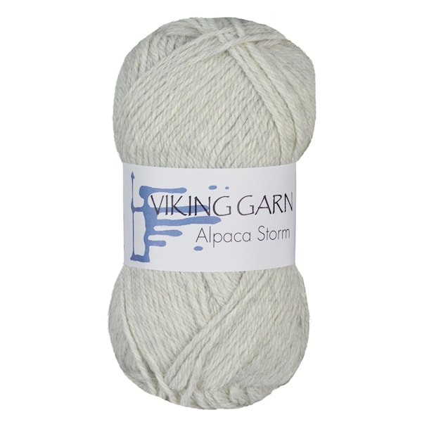 Alpaca Storm 50 g Perlegrå 512 Viking Garn