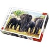 African elephants, Palapeli, 1000 palaa, Trefl