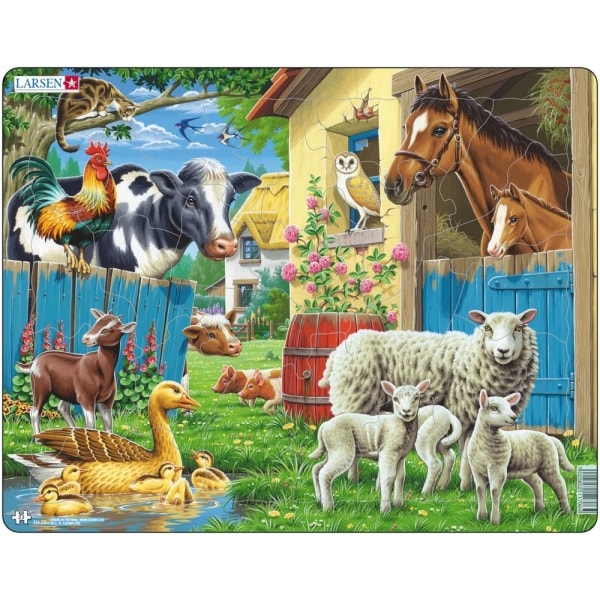 Ramme Puslespill Farm Larsen 23 stk