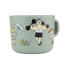 Pippi Cirkus Mugg med Handtag Grön Rätt Start