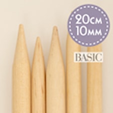 Strømpepinner Basic Bjørk 20 cm 9,00 mm Drops