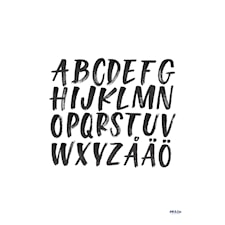 Alphabet poster by Ink & Lise 50x70 cm