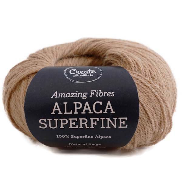 Adlibris Alpaca Superfine 50g Natural Beige A205