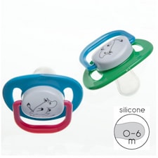 Sugnapp Ortodontisk 0-6m 2-p, Mumin