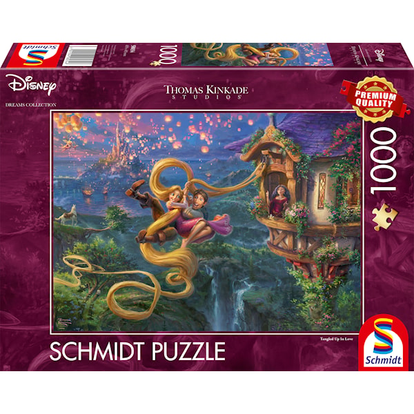 Pussel Disney Rapunzel Tangled up in Love 1000 bitar Schmidt