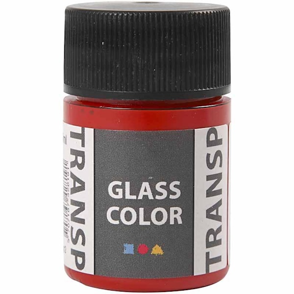 Glass Color Transparent lasimaali, 35 ml, punainen
