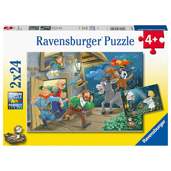 Fairy Tales Barnpussel 2x24 bitar, Ravensburger