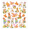 Stickers, ark 15x16,5 cm, påske, 1ark