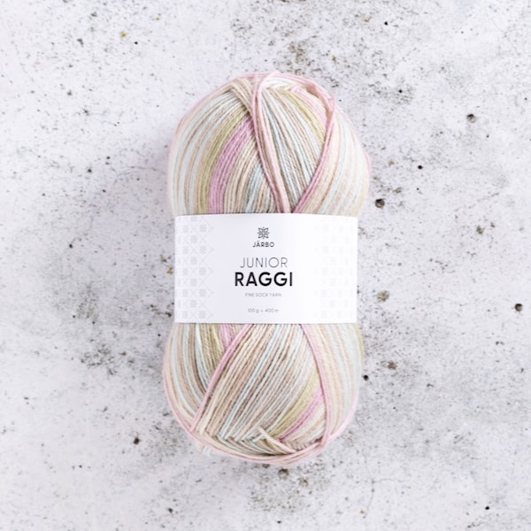 Junior Raggi Garn Ullmiks 100 g Vintage Café (68450) Järbo