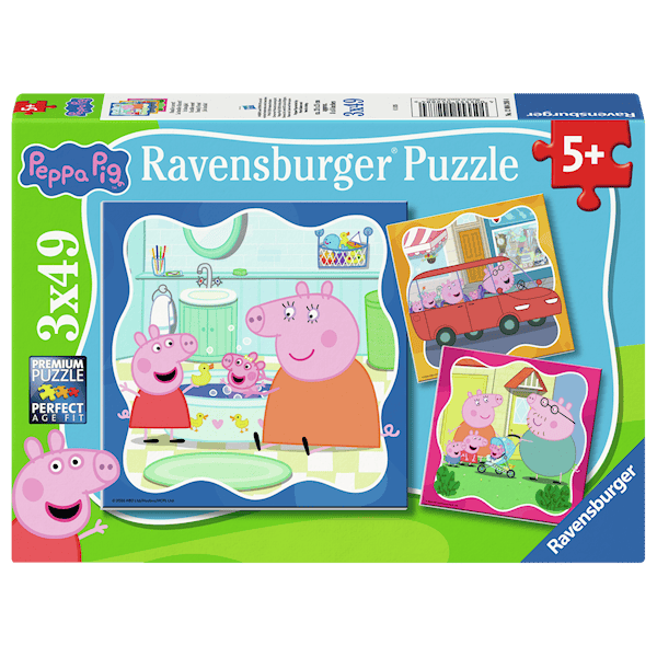 Greta Gris Barnpussel 3x49 Bitar Ravensburger