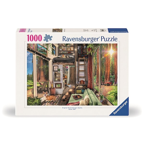 Mikrohus i Redwoodskogen Puslespill 1000 brikker, Ravensburger