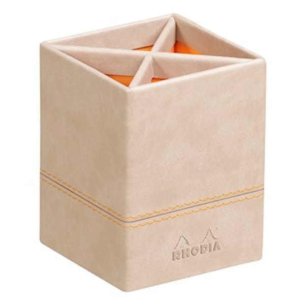 Pennholder Beige 8x8x11 cm Rhodiarama