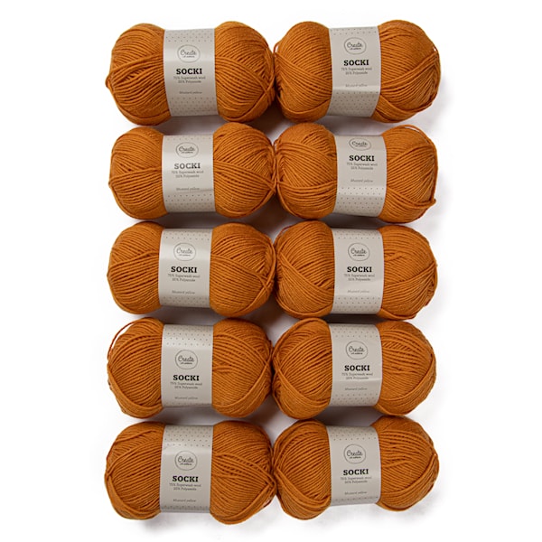 10-pack Socki Garn Enfärgat Ullmix 100 g Adlibris