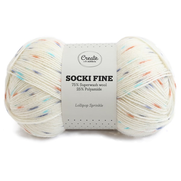 Adlibris Socki Fine 100g Lollipop Sprinkle B096