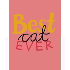 Best Cat Ever Poster 30x40 cm