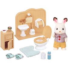 Set med bror Chokladkanin (Badrum), Sylvanian Families
