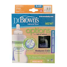 Nappflaska Glas 2-p Options Wideneck 150ml, Dr.Brown