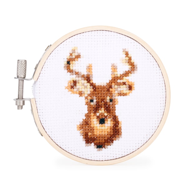 Broderikit Mini Kryss-sting Hjort Kikkerland