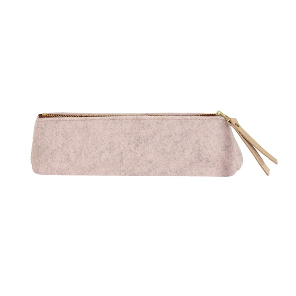 Pennal i økologisk ull Dusty Rose 20 cm P.A.P & PAPERSTYLE