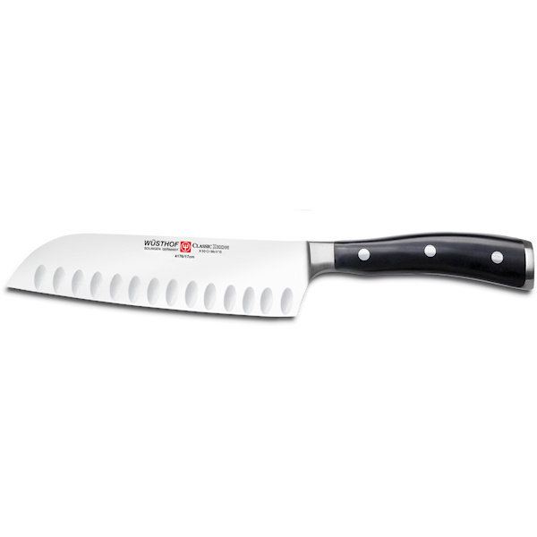 Wüsthof Classic Ikon Santokukniv 17 cm Svart - köksknivar Wüsthof Classic Ikon Santokukniv 17 cm Svart - köksknivar