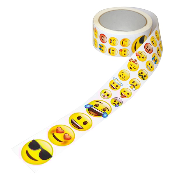 Klistremerker på rull, Emoji, Playbox