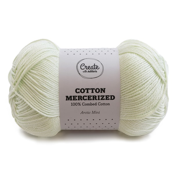 Adlibris Cotton Mercerized 100g Arctic mint A300