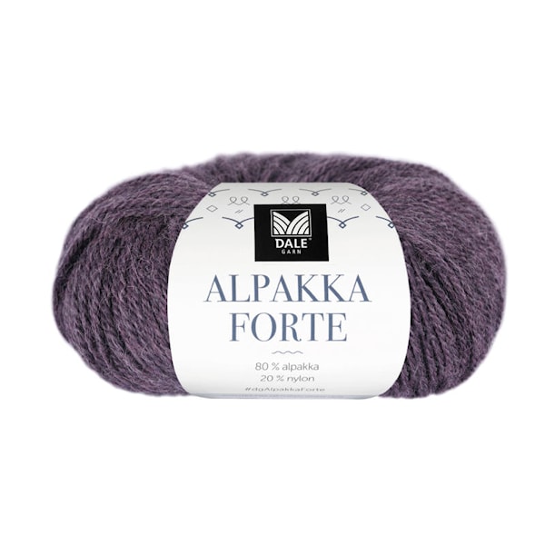 Dale Garn Alpakka Forte Garn 50 g Blålilla melert 705